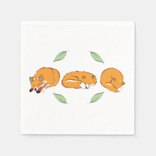 Der SchlafenFox Serviette