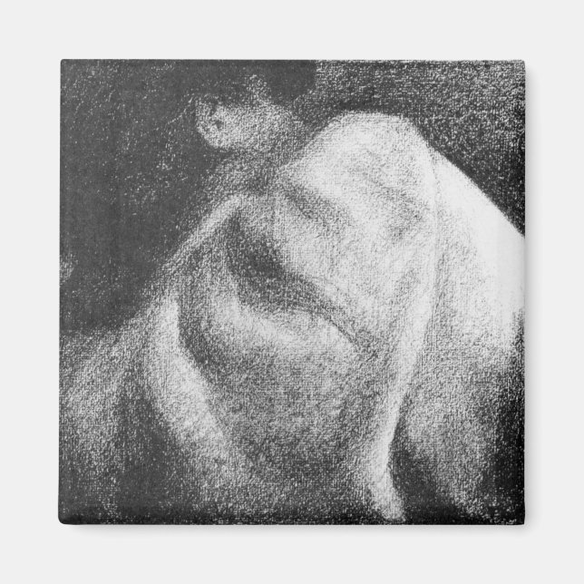 Der Schläger von Georges Seurat Magnet (Vorne)