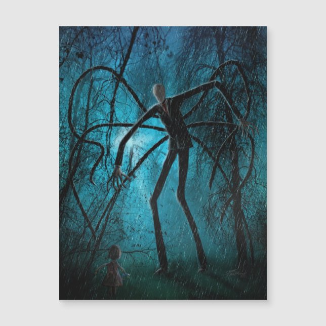 Der schlanke Mann und das verlorene Soul Magnetkarte (Vorderseite)