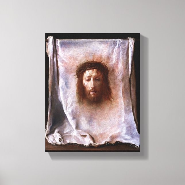 Der Schleier von Veronica durch Domenico Fetti Leinwanddruck (Vorderseite)
