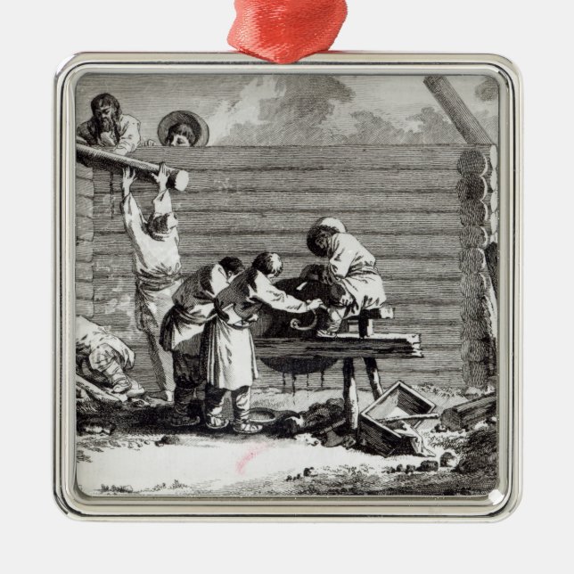 Der Schleifer Silbernes Ornament (Vorne)