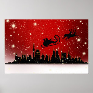 Der Schlitten des Weihnachtsmanns Poster