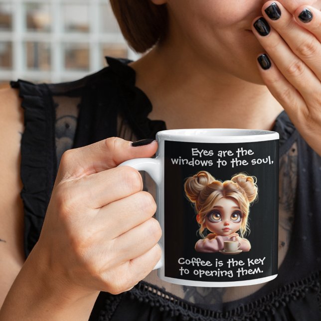 Der Schlüssel ist Kaffee Jumbo-Tasse (Von Creator hochgeladen)