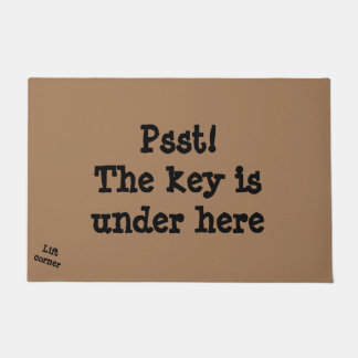 Der Schlüssel ist unter hier Tür-Matte Fußmatte
