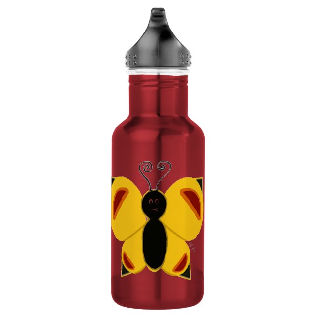 Der Schmetterling Edelstahlflasche (Rechts)