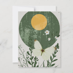 Der Schmetterling im Wald Postkarte