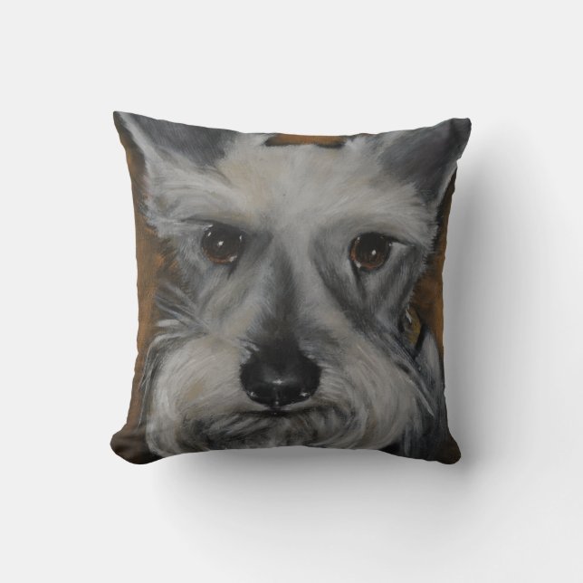 Der Schnauzer 2 - Wurfs-Kissen Kissen (Vorderseite)