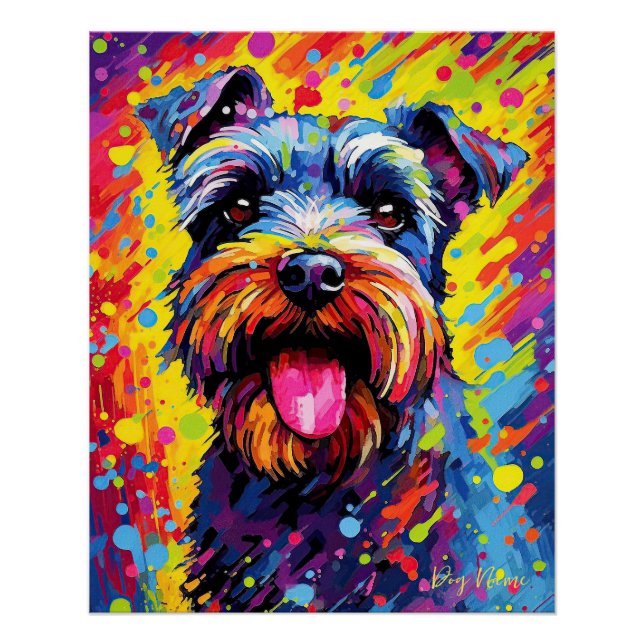 Der Schnauzer Hund 2002 - Zetton Ziana Poster (Vorderseite)