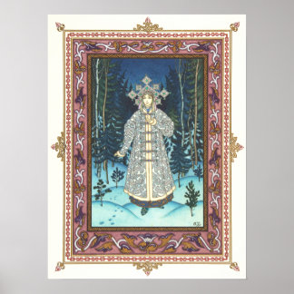 Der Schnee Maiden von Boris Zvorykin Poster