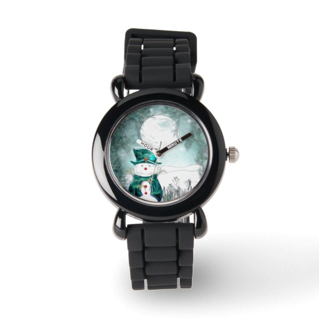 Der Schneemann Armbanduhr (Vorderseite)