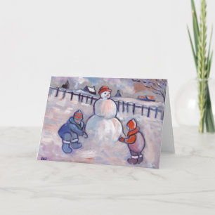 DER SCHNEEMANN FEIERTAGSKARTE