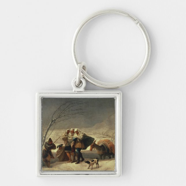 Der Schneesturm, 1786-87 Schlüsselanhänger (Vorne)