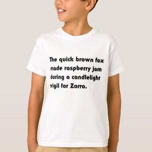 Der Schnelle Braune Fuchs Machte Himbeer... Pangra T-Shirt