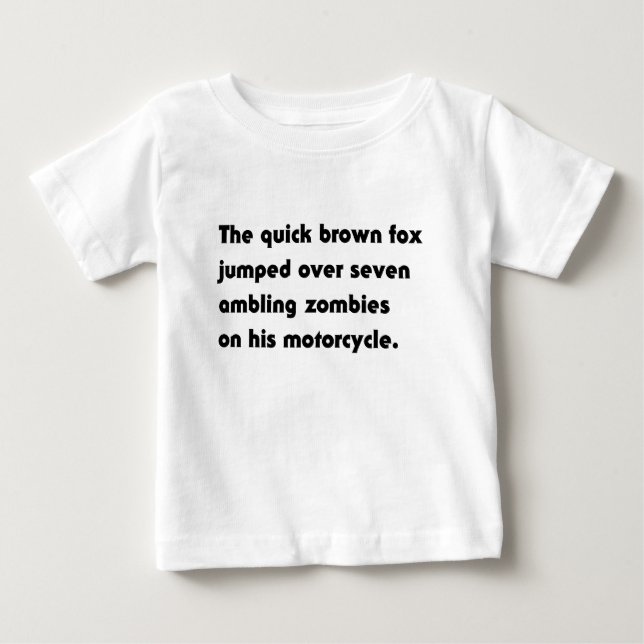 Der schnelle braune Fuchs sprang über.. T - Shirt  (Vorderseite)