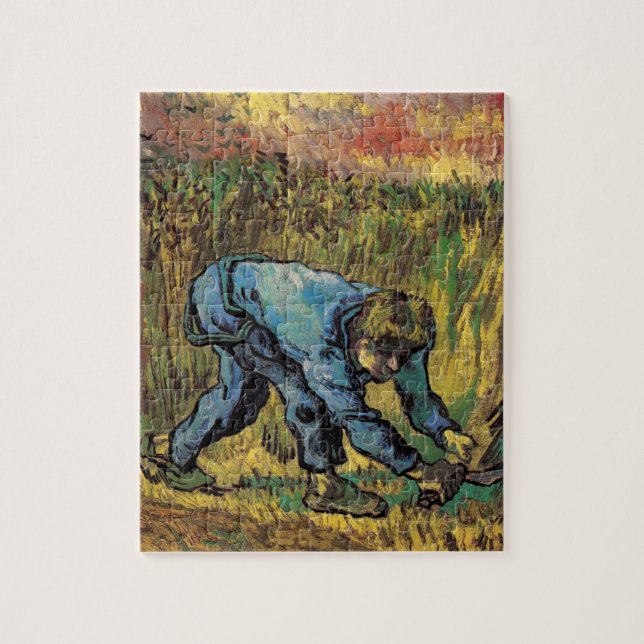 Der Schnitter mit Sichel von Vincent van Gogh (Vertikal)