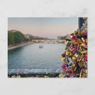 Der schöne Abend Sky in Paris Postkarte