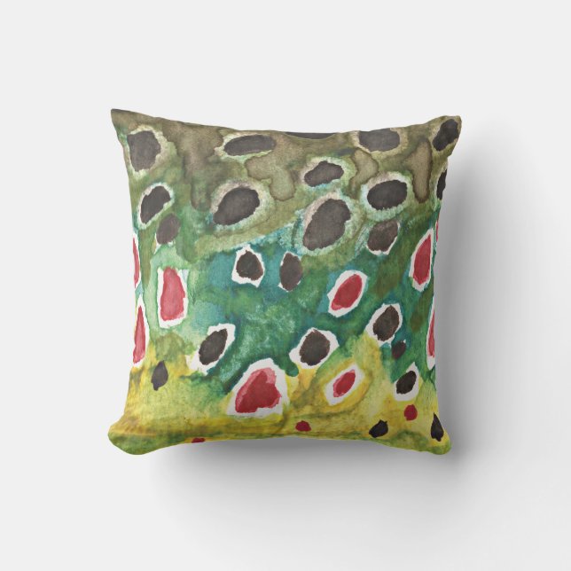 Der schöne Braunfischfang Kissen (Vorderseite)