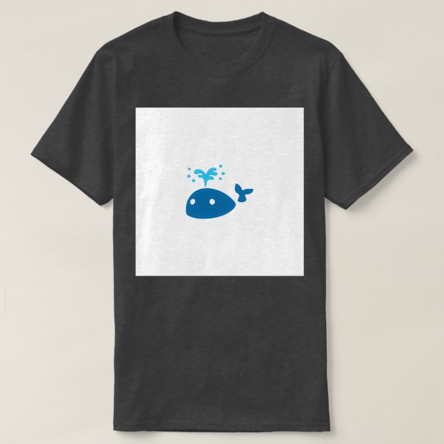 Der schöne große Blauwal T-Shirt (Design vorne)