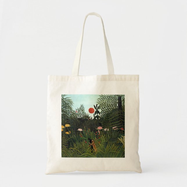 Der schöne Henri Rousseau-Jungfrau-Wald Tragetasche (Vorne)