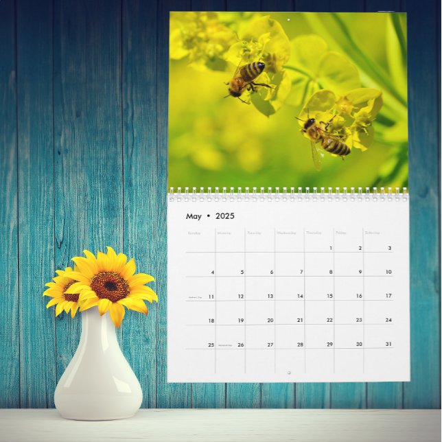 Der schöne Kalender für Bienen und Blume jedes Jah (Von Creator hochgeladen)