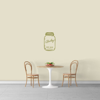 Der schöne Name in Mason Jar Medium Wall Decal