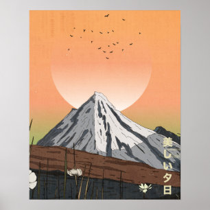 Der schöne Sonnenuntergang Poster