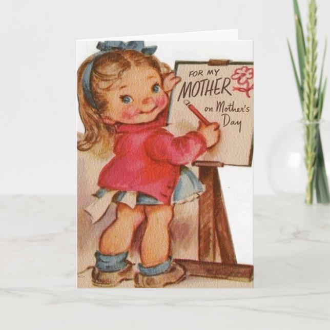 Der schöne Vintage Tag der Marjorie Karte (Vorderseite)