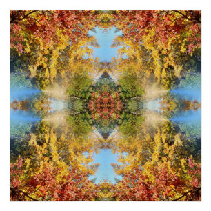 Der schöne Wald im Herbst... Poster