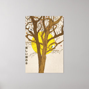 Der schöne Weidenbaum Leinwanddruck