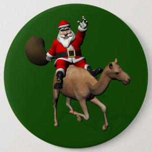 Der schöne Weihnachtsmann Reiten im Tessin Button