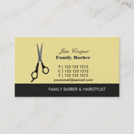Der Schönheitssalon der Barberschere Visitenkarte