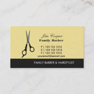 Der Schönheitssalon der Barberschere Visitenkarte