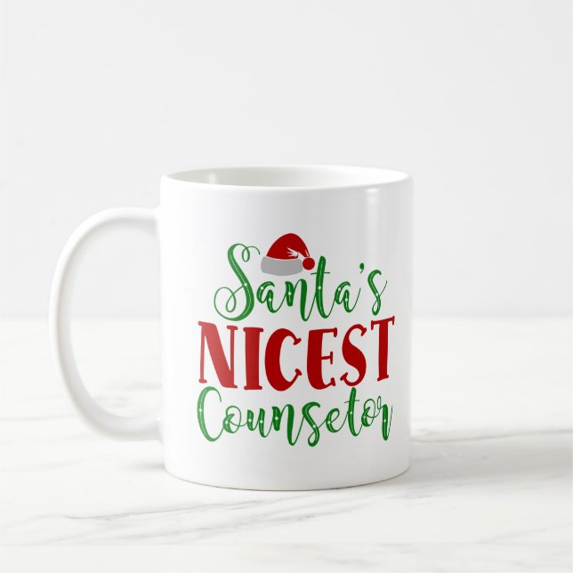 Der schönste Ratgeber des Weihnachtsmanns Kaffeetasse (Links)