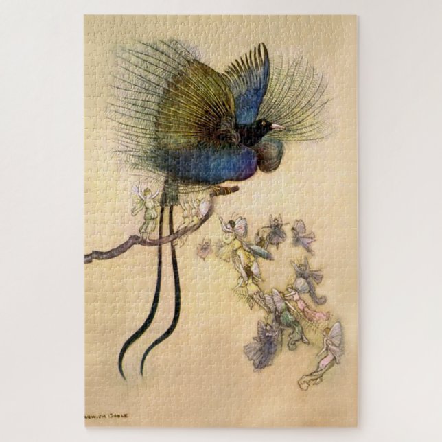„Der schönste Vogel“ von Warwick Goble (Vertikal)