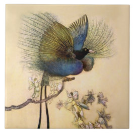 „Der schönste Vogel“ von Warwick Goble Fliese