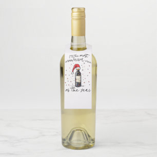 Der schönste Wein des Jahres Flaschenanhänger