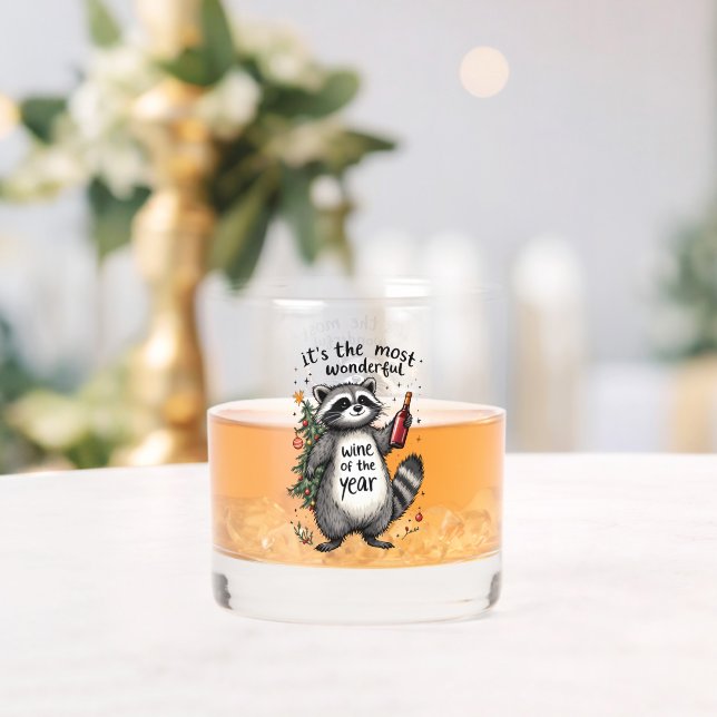 Der schönste Wein des Jahres Raccoon Whiskyglas (Insitu (Hochzeit))