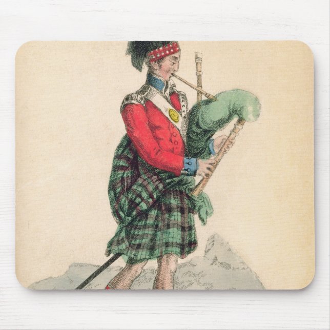 Der schottische Pfeifer Mousepad (Vorne)
