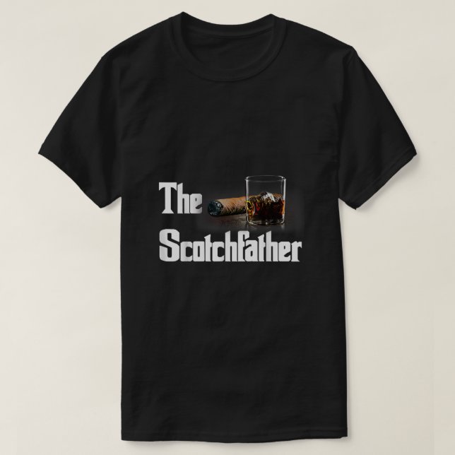 Der schottische Vater Funny Whiskey Lover Geschenk T-Shirt (Design vorne)