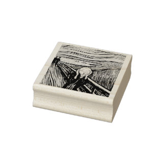 Der Schrei (1895) Edvard Munch Holzschnitt Fine Ar Gummistempel
