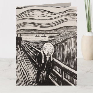 Der Schrei (1895) Edvard Munch Holzschnitt Fine Ar Karte