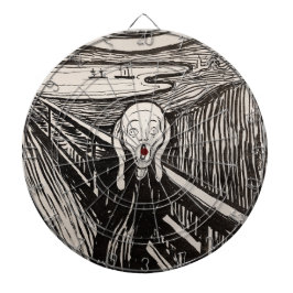 Der Schrei (1895) Edvard Munch Woodcut Fine Art Dartscheibe
