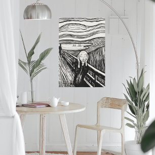 Der Schrei (1895) von Edvard Munch. Poster