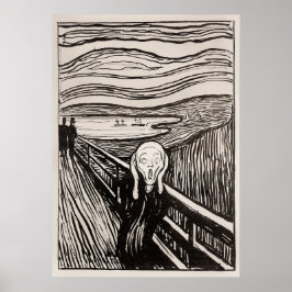 Der Schrei (1895) von Edvard Munch. Poster