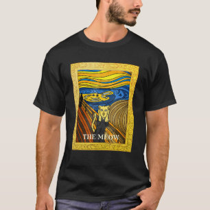 Der Schrei Bild Munch Katzen Mäuse Das Miauen  Kat T-Shirt
