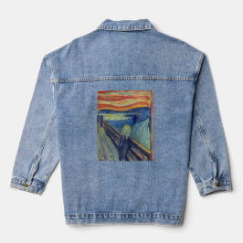 Der Schrei (der Natur) Edvard Munch  Jeansjacke