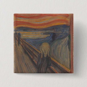 Der Schrei der Natur von Edvard Munch 1893 Button