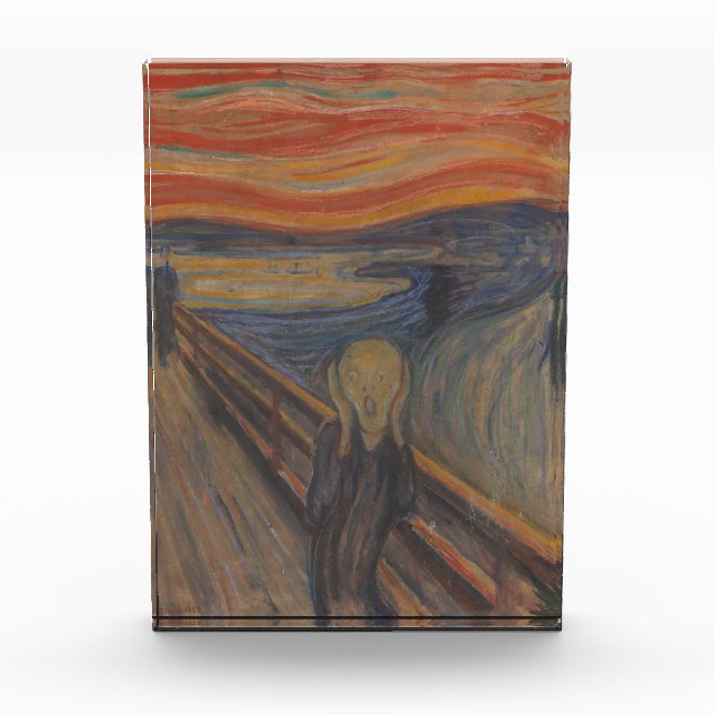 Der Schrei der Natur von Edvard Munch 1893 Fotoblock (Vorderseite)