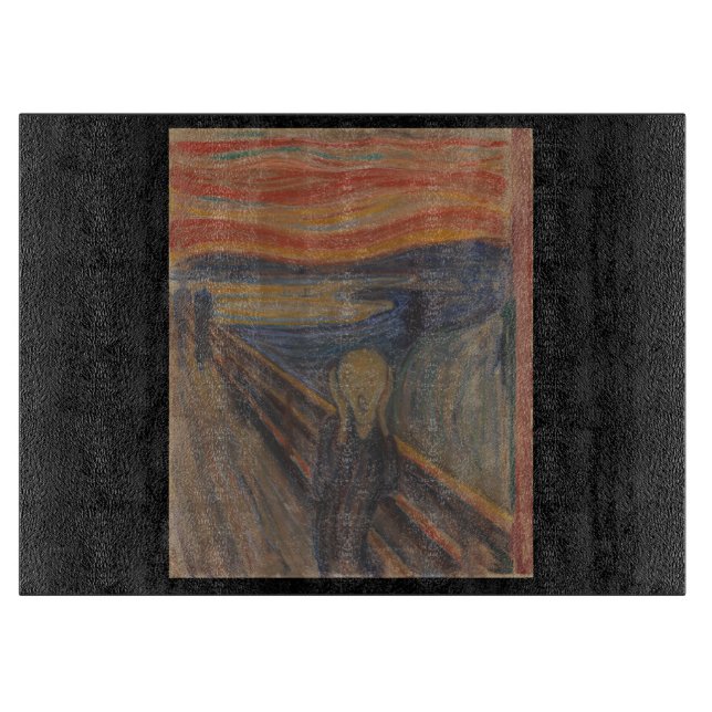 Der Schrei der Natur von Edvard Munch 1893 Schneidebrett (Vorderseite)