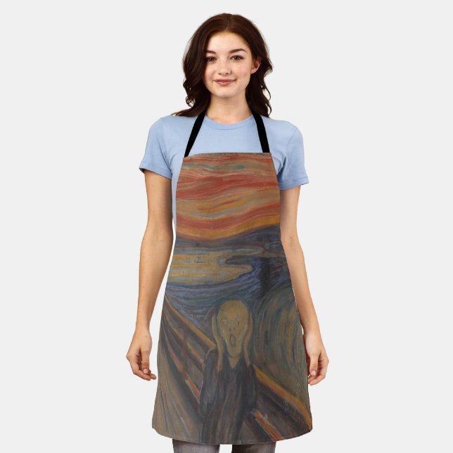 Der Schrei der Natur von Edvard Munch 1893 Schürze (Getragen)